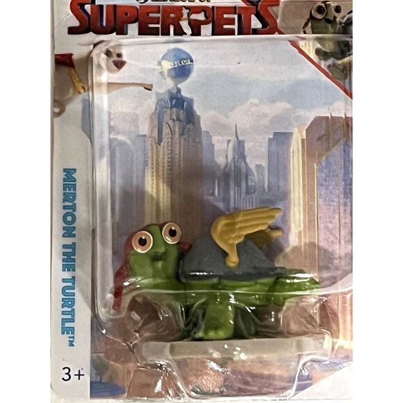 DC Super Pets Merton the Turtle Micro Collectible Action Figure Toy - Picture 3 of 5